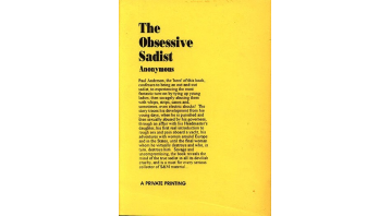 The Obsessive Sadist By Anonymous