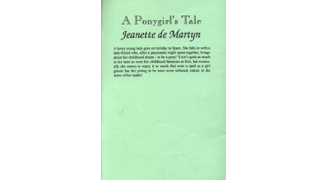 A Pony Girls Tale By Jeanette de Martyn