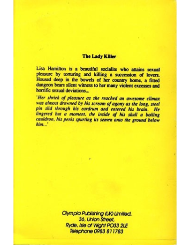 The Lady Killer By Tony Malo