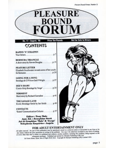Pleasure Bound Forum Vol 1 No.11 @ Rambooks 2
