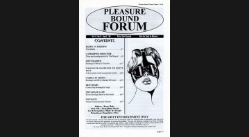 Pleasure Bound Forum Vol 2 No.6 @ Rambooks
