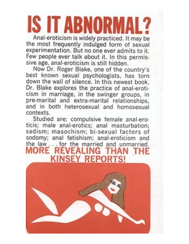 Sodomite Practices: A Case Study of Anal Erotic Behaviour in Today's Society! by Roger Blake, Ph.D.