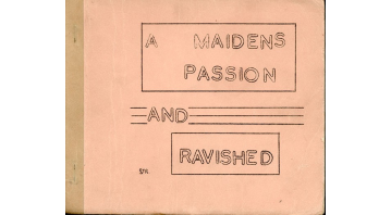 A Maiden's Passion And Ravished - Original Soho Typescript