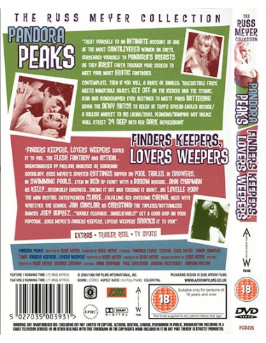 Russ Meyer's Pandora Peaks and Finders Keepers, Lover Weepers © RamBooks