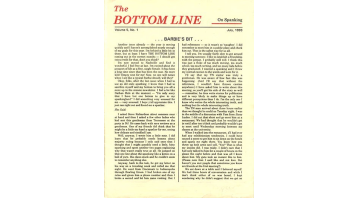 The Bottom Line On Spanking Vol. 5 No.01 The Bottom Line On Spanking Vol. 5 No.01
